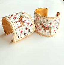 Load image into Gallery viewer, Porcupine Quill XL Double Cuffs + Elk +
