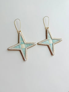 Porcupine Quill Earrings + Stars +