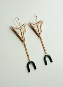 Porcupine Quill Earrings + Forest Green +