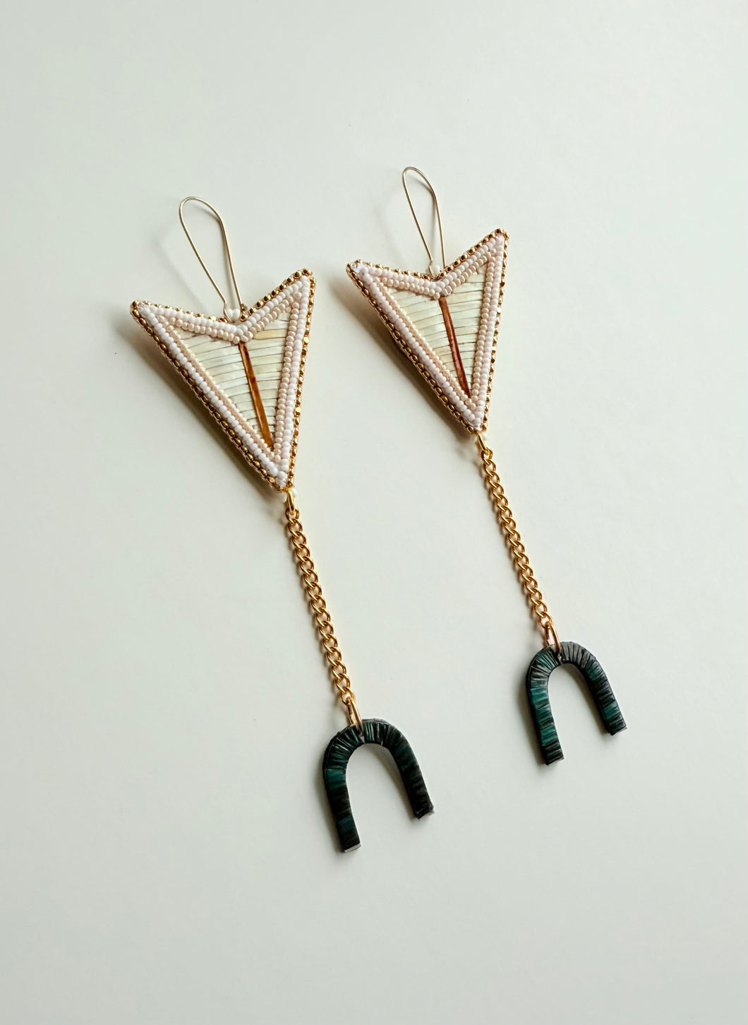 Porcupine Quill Earrings + Forest Green +