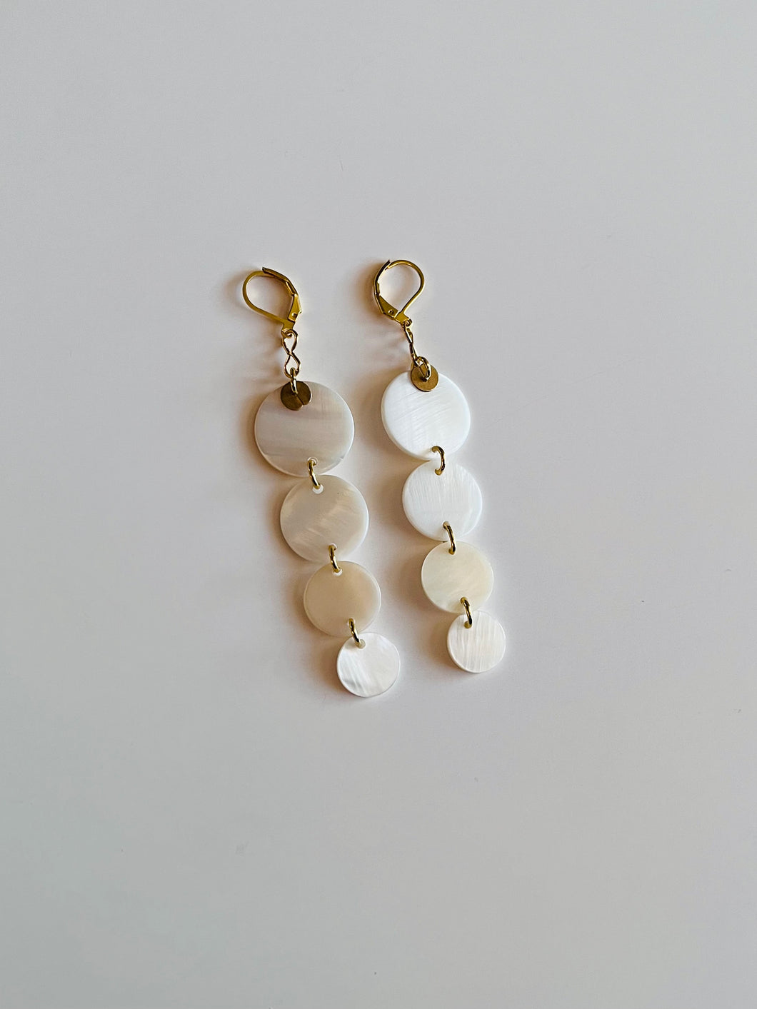 Whitetail Shell Earrings + Circles +